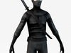 Ninja with Katana 3D Model