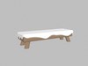 Cartoon Snow covered Bench 3D Model
