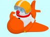 Cartoon Pilot Bouli Snowman 3D Model