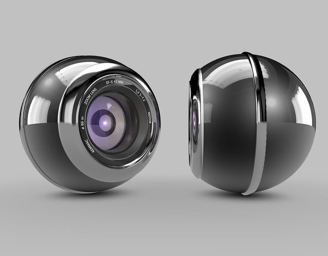 SphereCamera 3D Model .obj .3ds .fbx .c4d .dxf