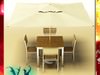 Exterior Bar Table, Chair, and Parasol. 3D Model