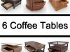 6 Coffee Tables 3D Model