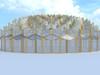 petalled flower glass dome 3D Model