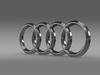 Audi 3d Logo 3D Model