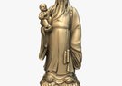 Good Fortune Star statue 3D Model