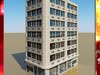Photorealistic Low Poly Office Building 10 3D Model