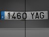 License plate 3D Model