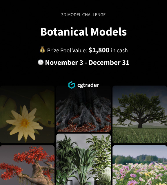 3D Challenge: Botanical Designs