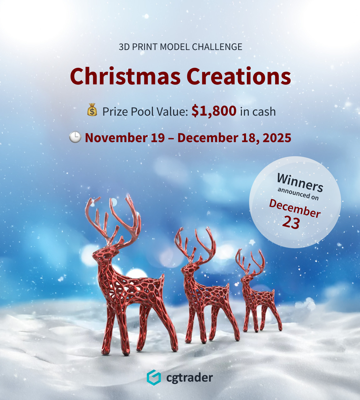 3D Print Model Challenge - Christmas Creations