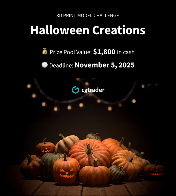 3D Print Model Challenge - Halloween Creations