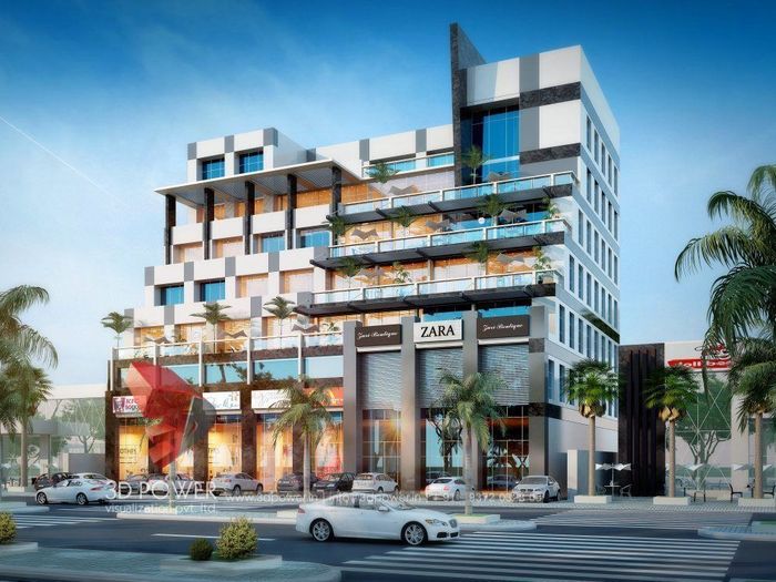 Exterior Design Rendering Of Hotel Cgtrader Exterior Design Rendering Of Hotel