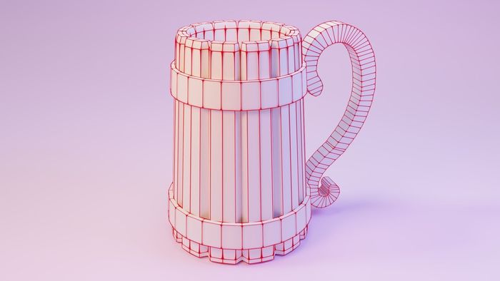 viking beer jar cgtrader