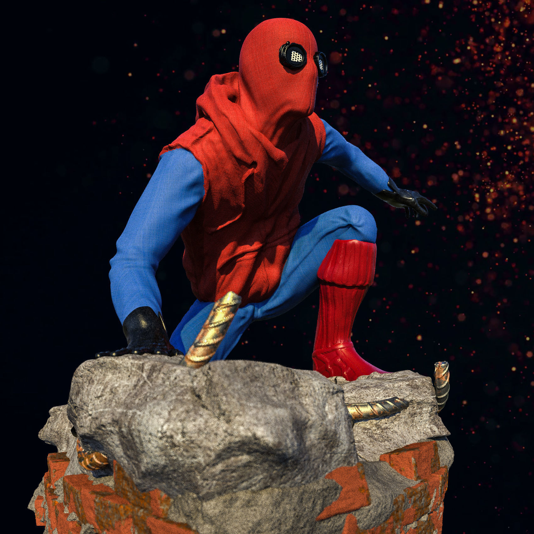 Spider-Man Homemade Suit 3D print model_17