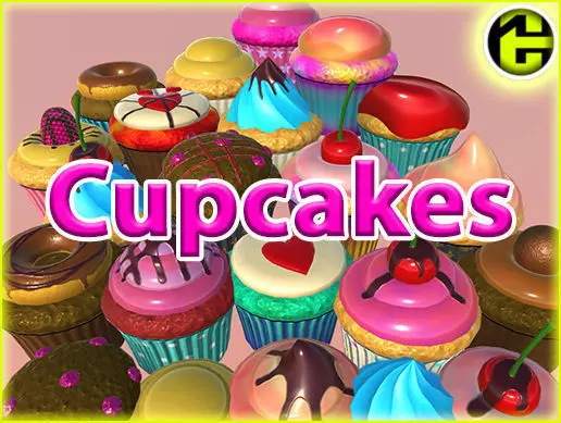 Ultimate Cupcake Pack Low-poly 3D model_0