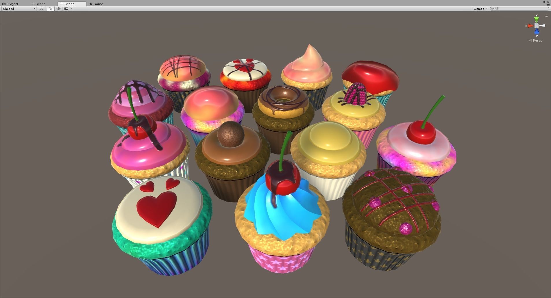 Ultimate Cupcake Pack Low-poly 3D model_12