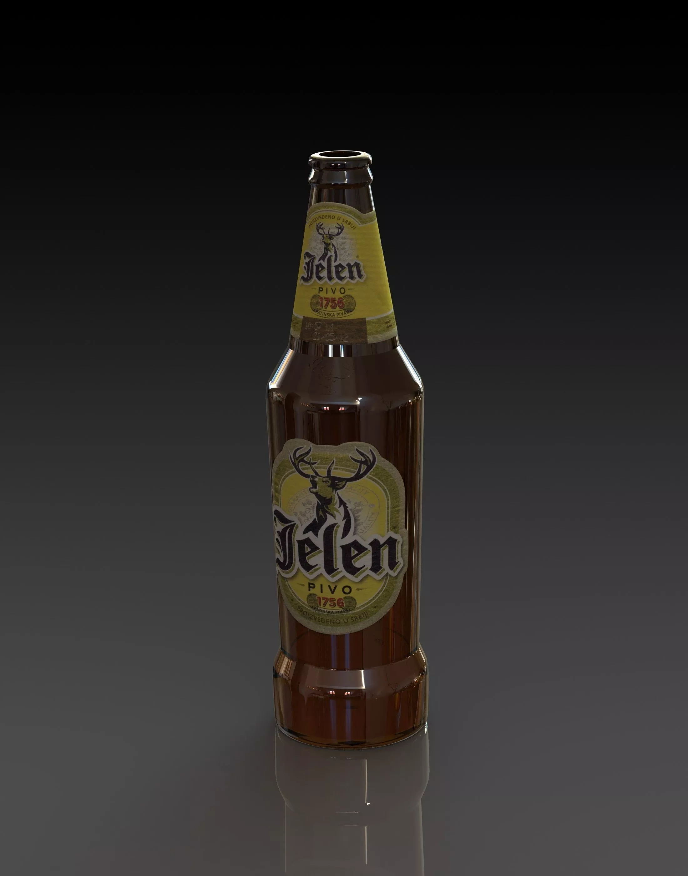 Jelen bottle Free 3D model