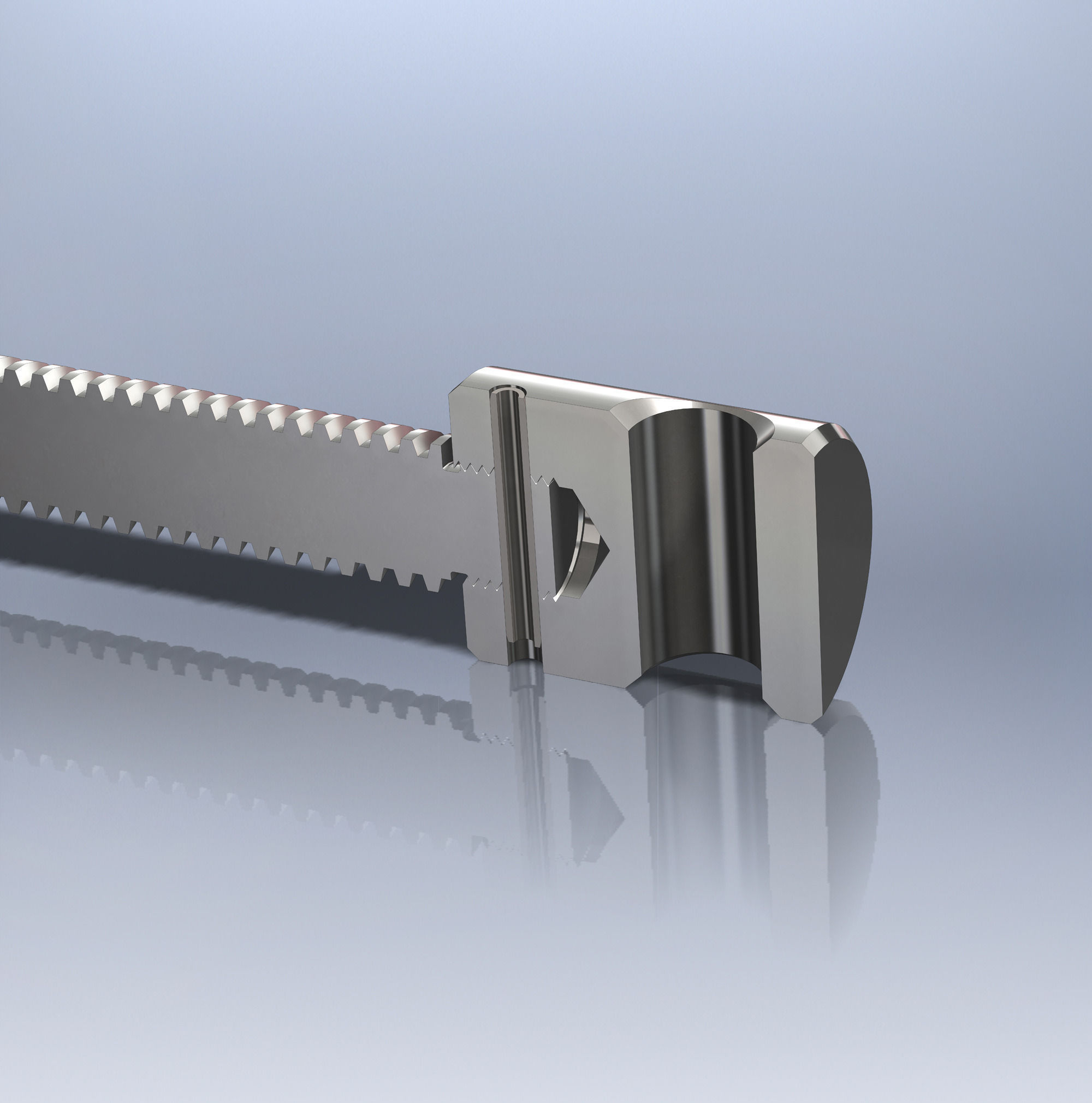 Spindle metal screw Free 3D model_1