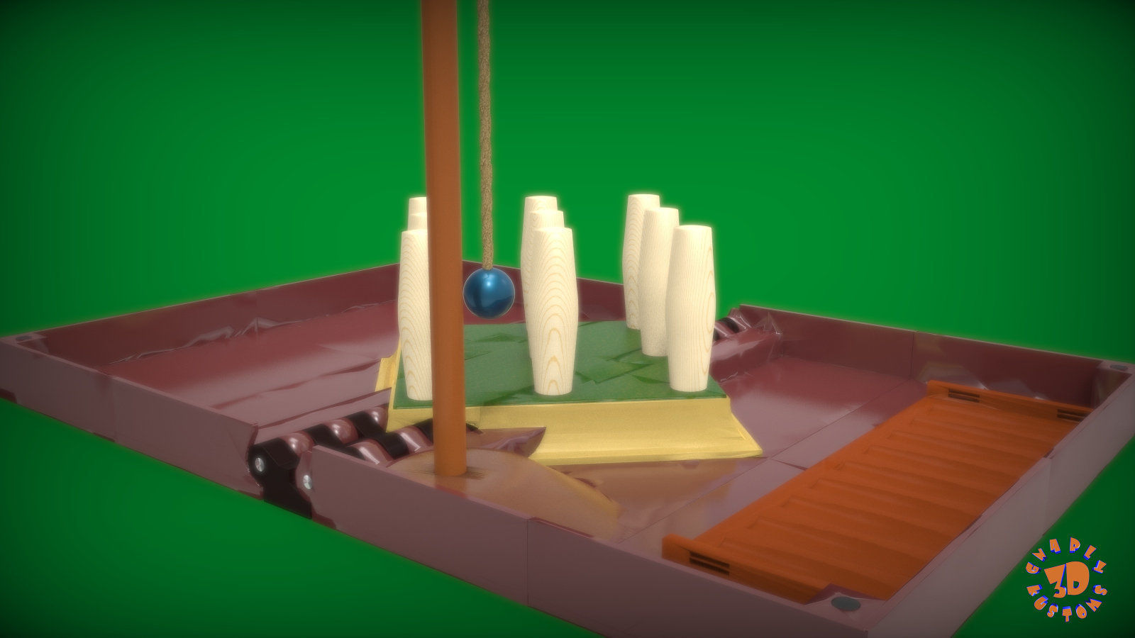 The Bar Skittles Game 3D print model_1