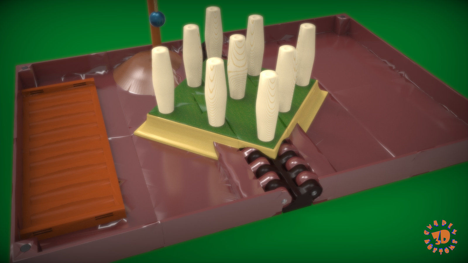 The Bar Skittles Game 3D print model_4