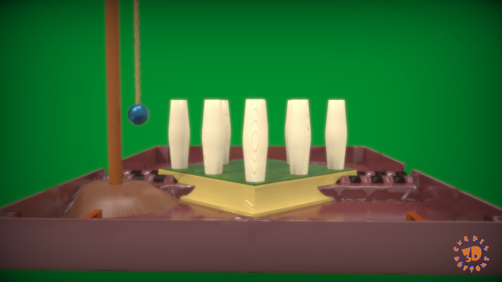 The Bar Skittles Game 3D print model_2