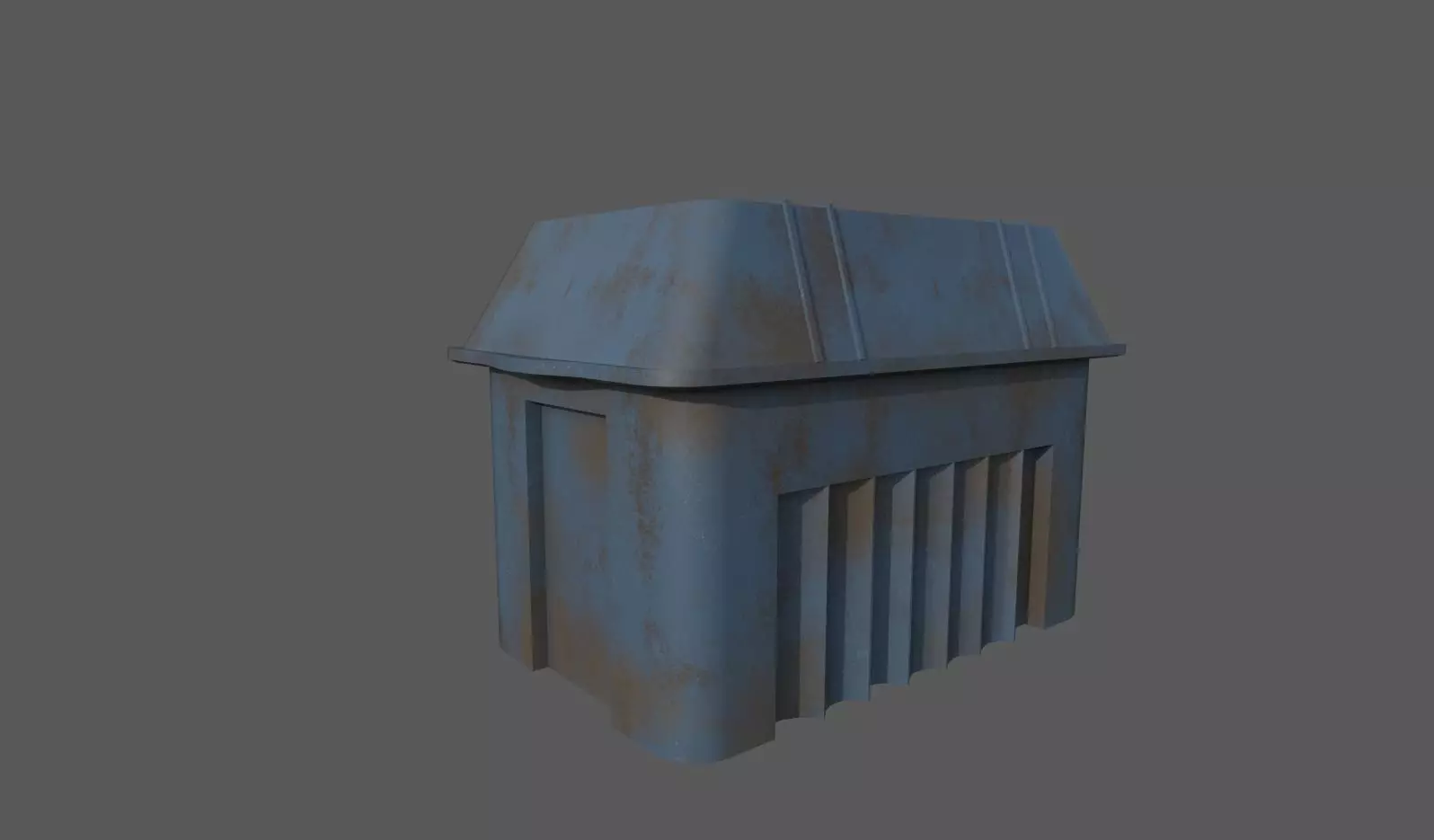 Bucket trash can 3D model_0