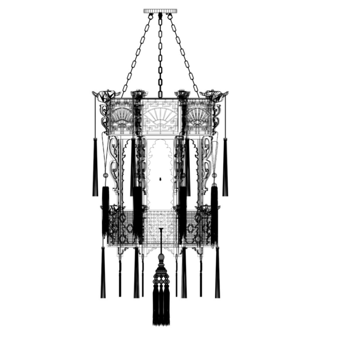 Chinese Palace Lantern 3D model_5