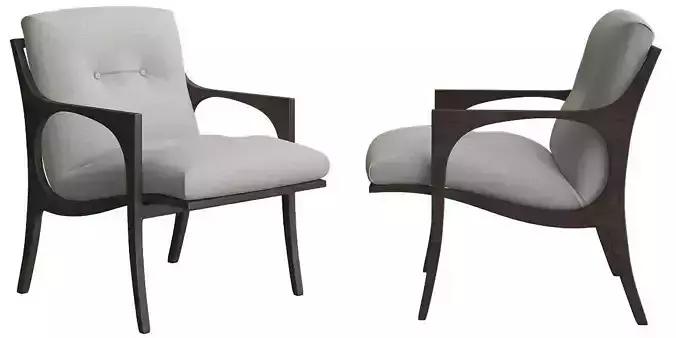 philipp-selva-bridge-armchair 3d model pair of chairs with armrests