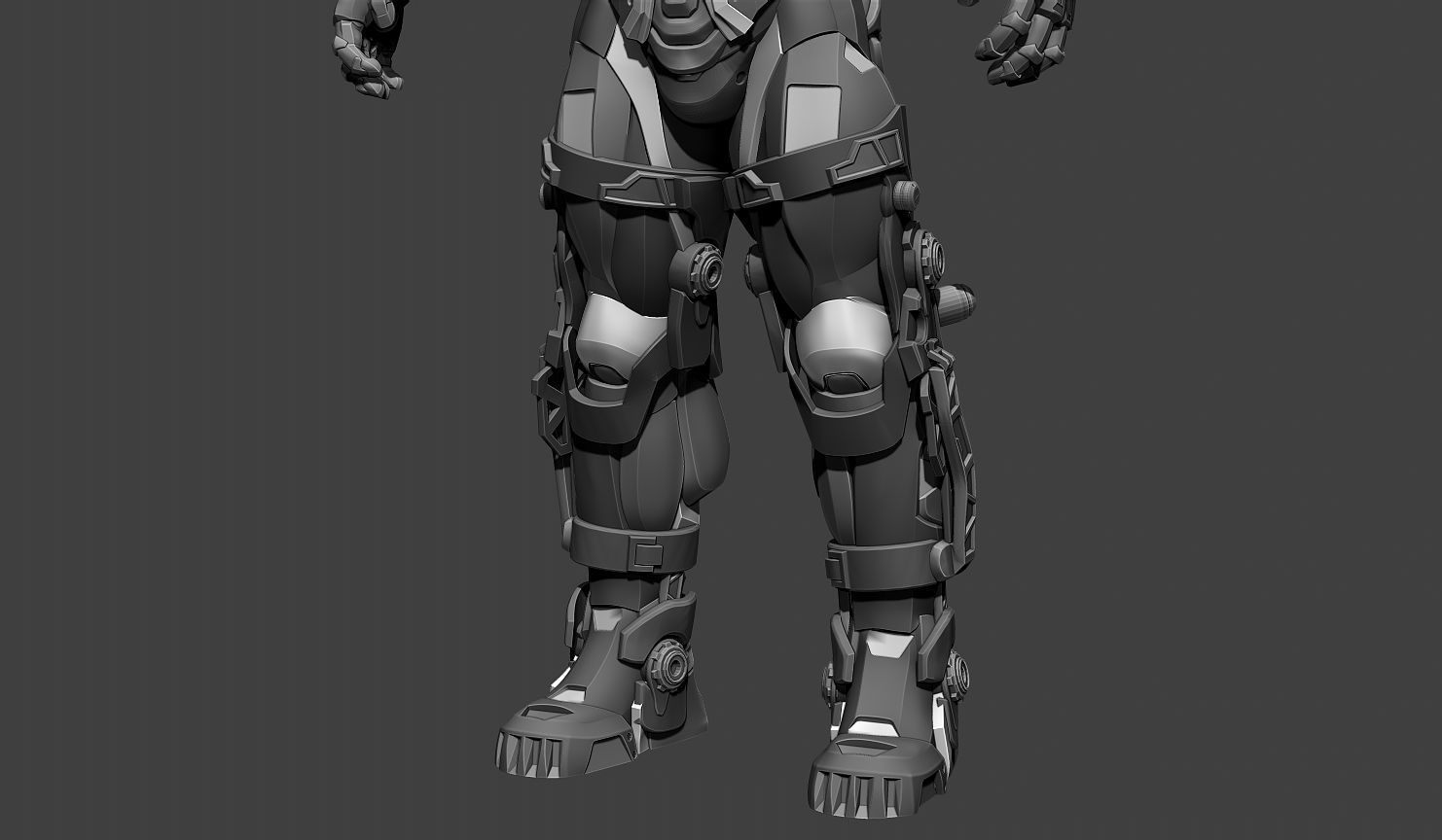 Cybernetist 2 futuristic suit 3D model_18