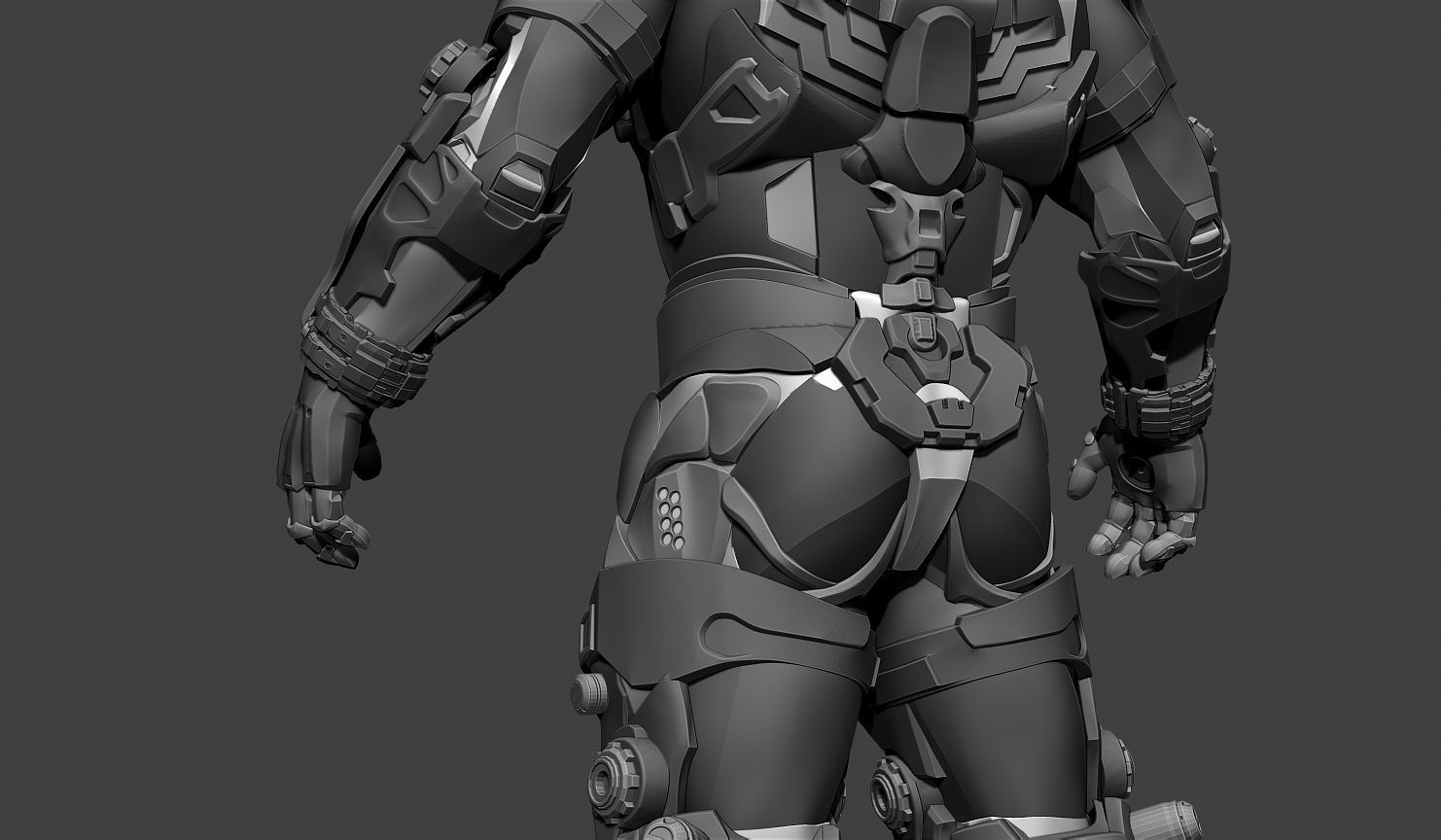 Cybernetist 2 futuristic suit 3D model_16