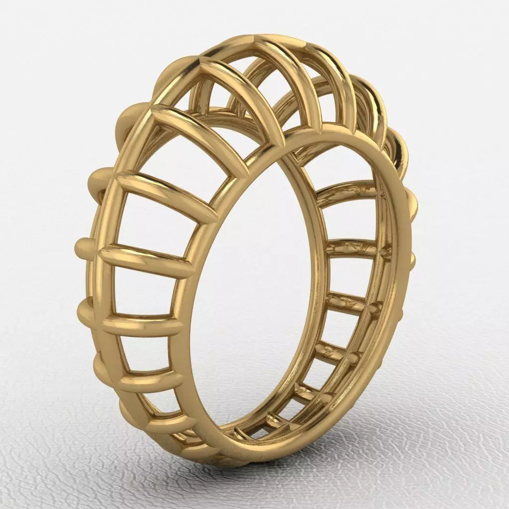 Lace ring 3D print model_0