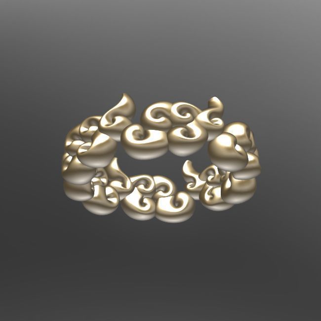 47 Six Clouds 3D print model_2