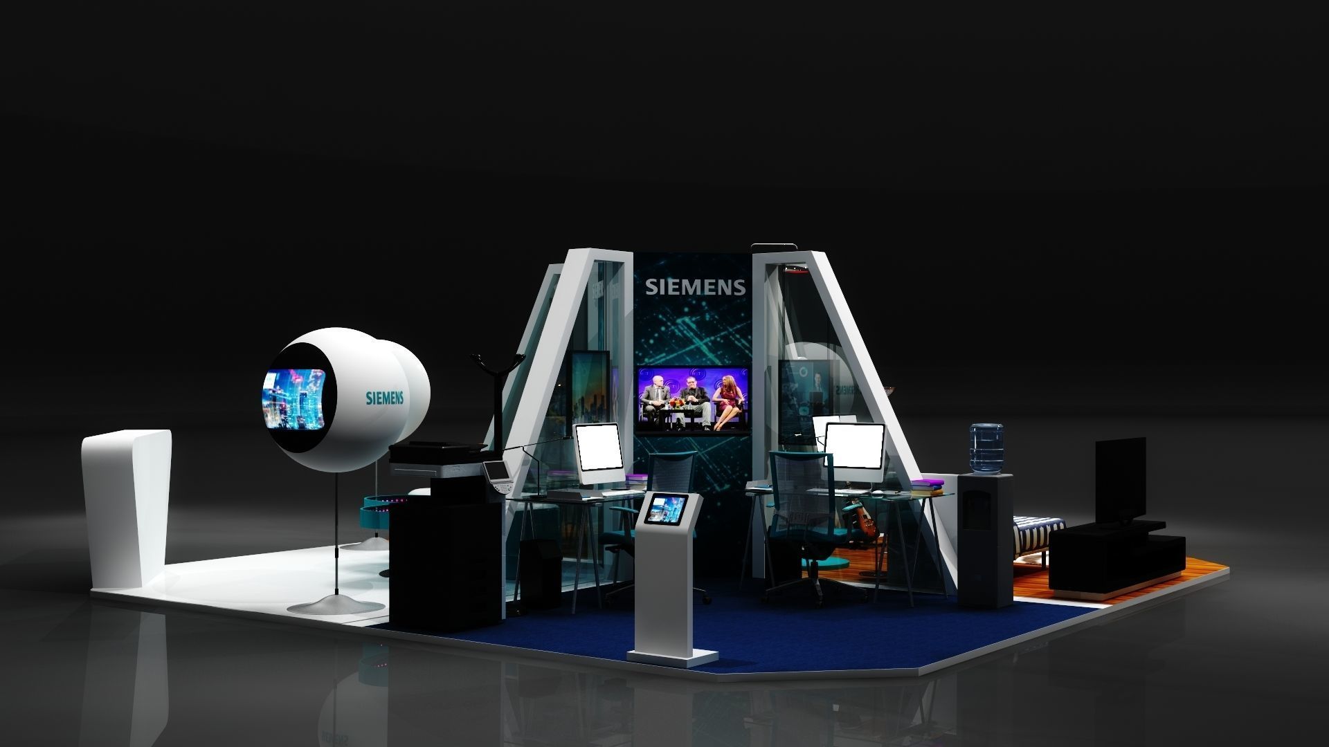 Exhibition Stand  3D model_3