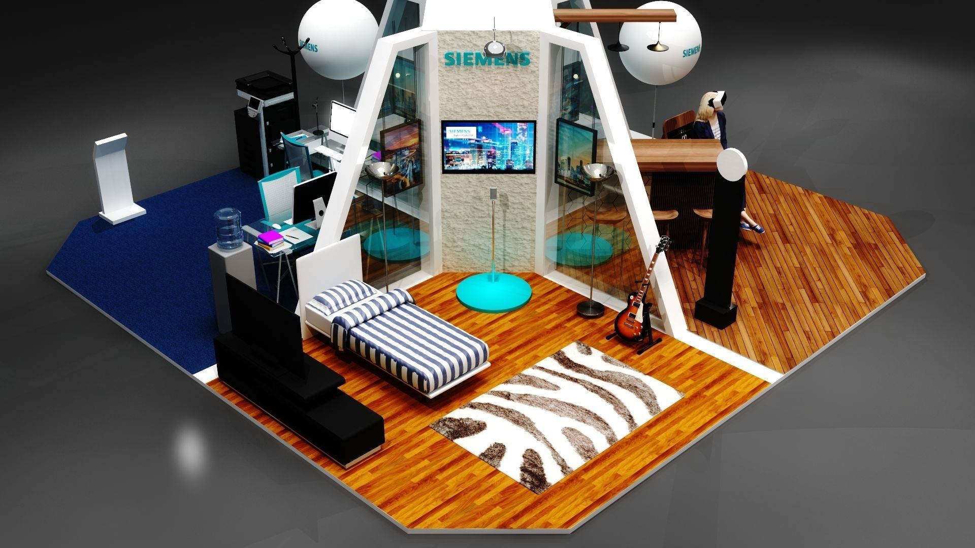 Exhibition Stand  3D model_1