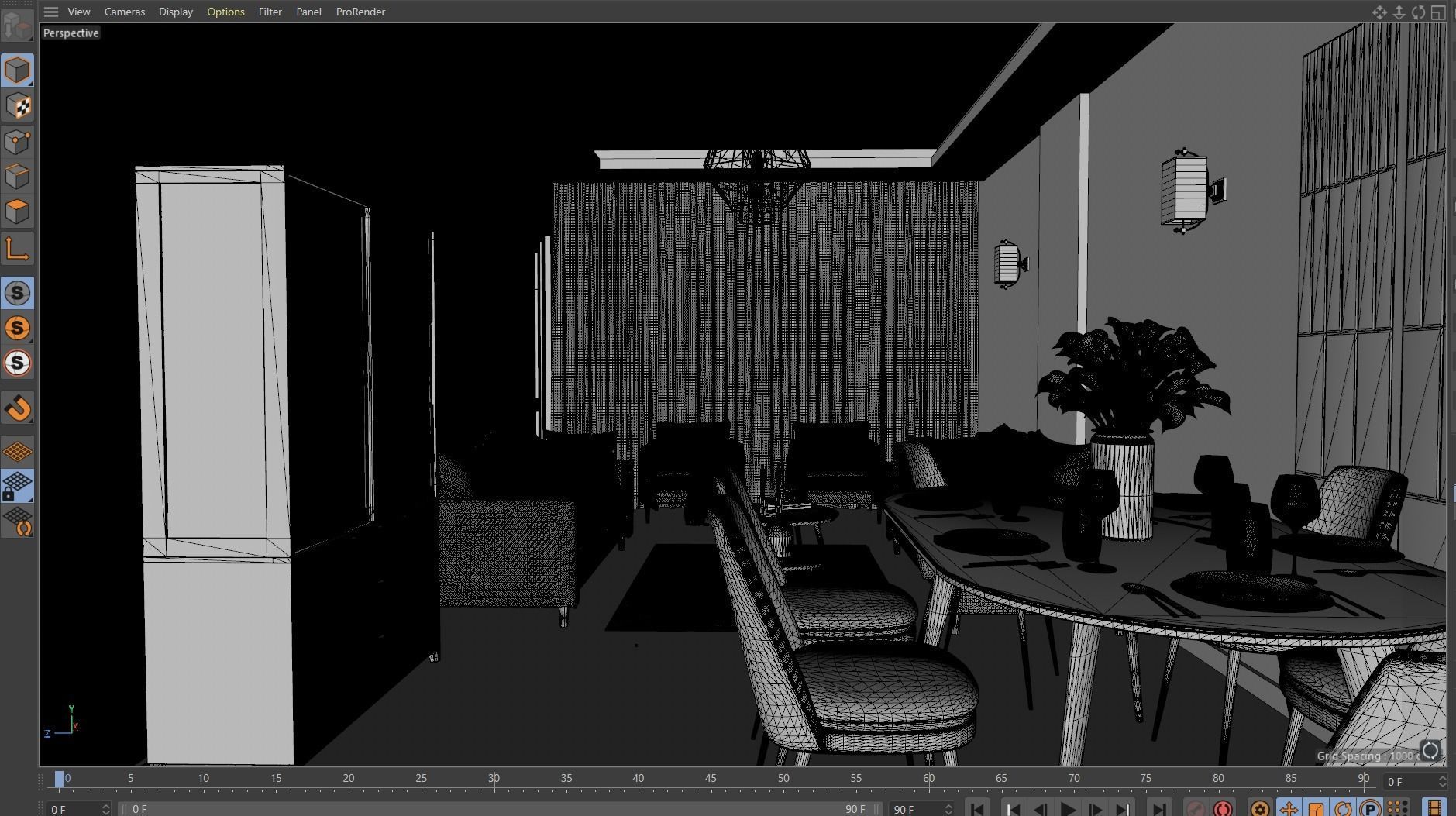 Modern Living Room 3D model_1