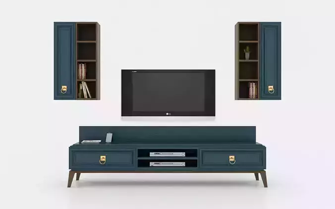 ENZA HOME  Elegante TV Stand 3D Model