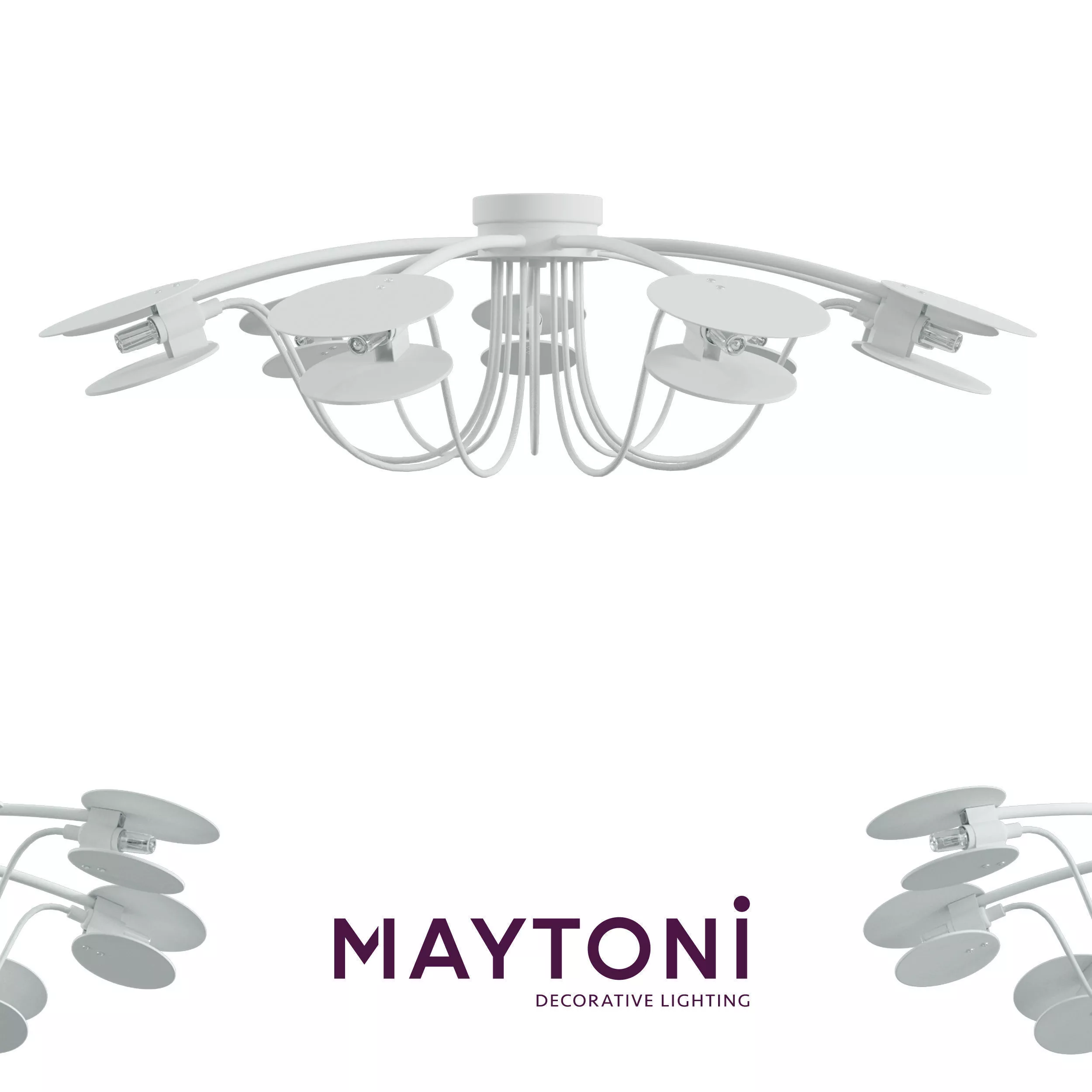 Ceiling lamp Austerity MOD342-CL-09-W Maytoni Modern Free 3D model