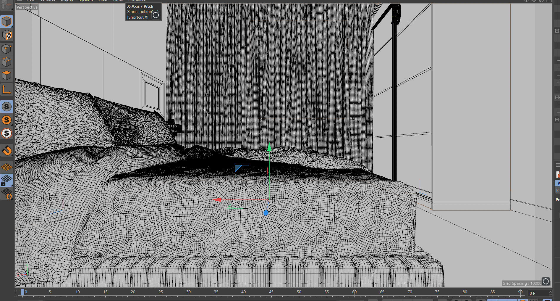 Bedroom design 3D model_4