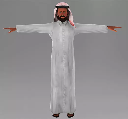Arab Man  3D model_0