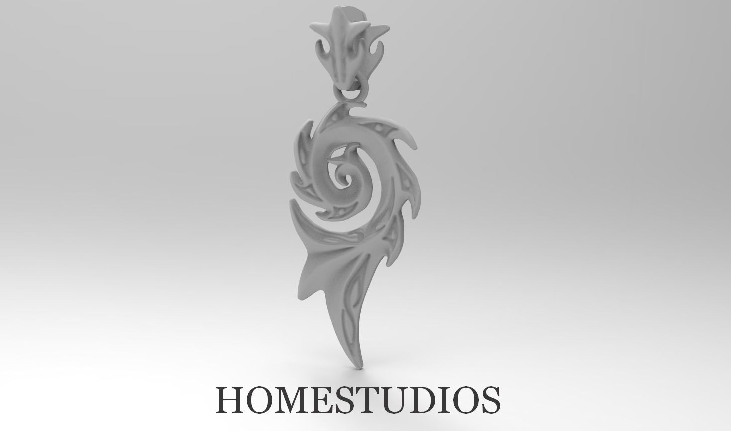 PENDANT SEA WAVE 3D print model_0