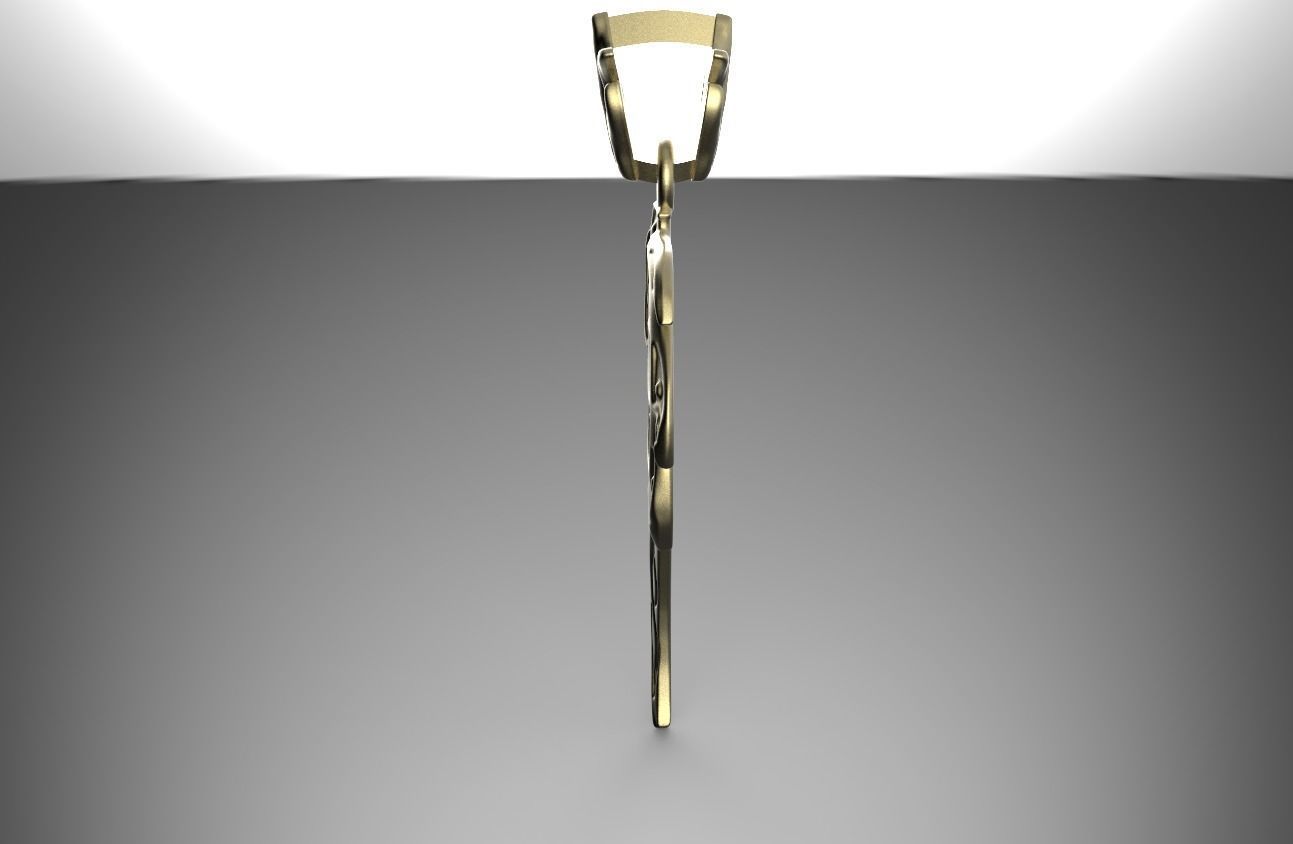 PENDANT SEA WAVE 3D print model_4