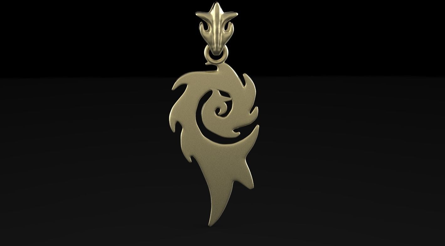 PENDANT SEA WAVE 3D print model_6