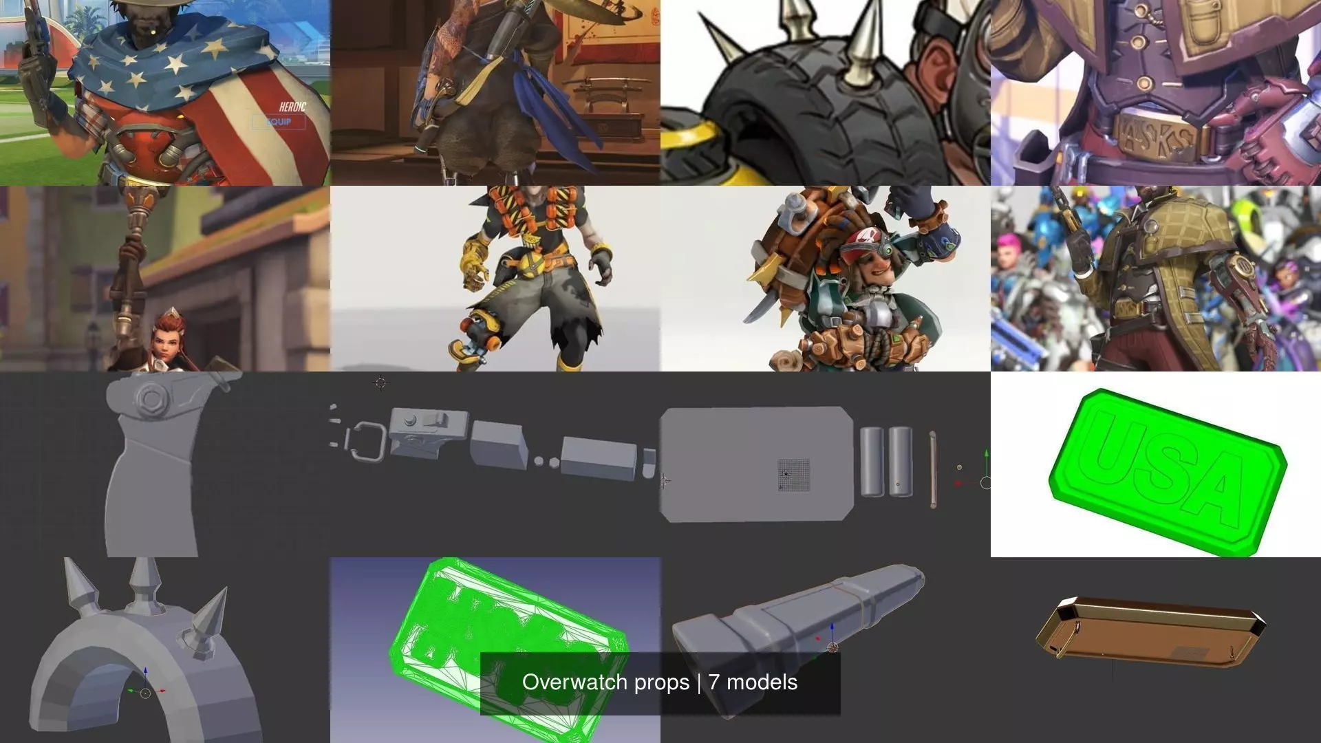 Overwatch props 3D Model Collection_1