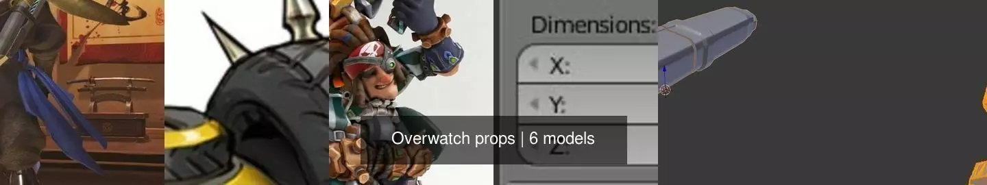 Overwatch props 3D Model Collection_2