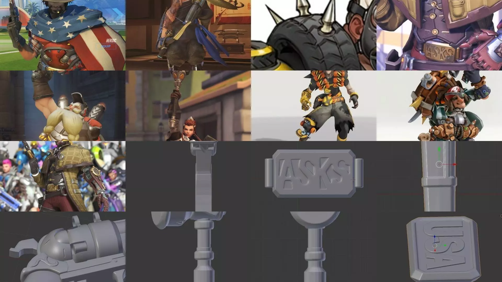 Overwatch props 3D Model Collection_0