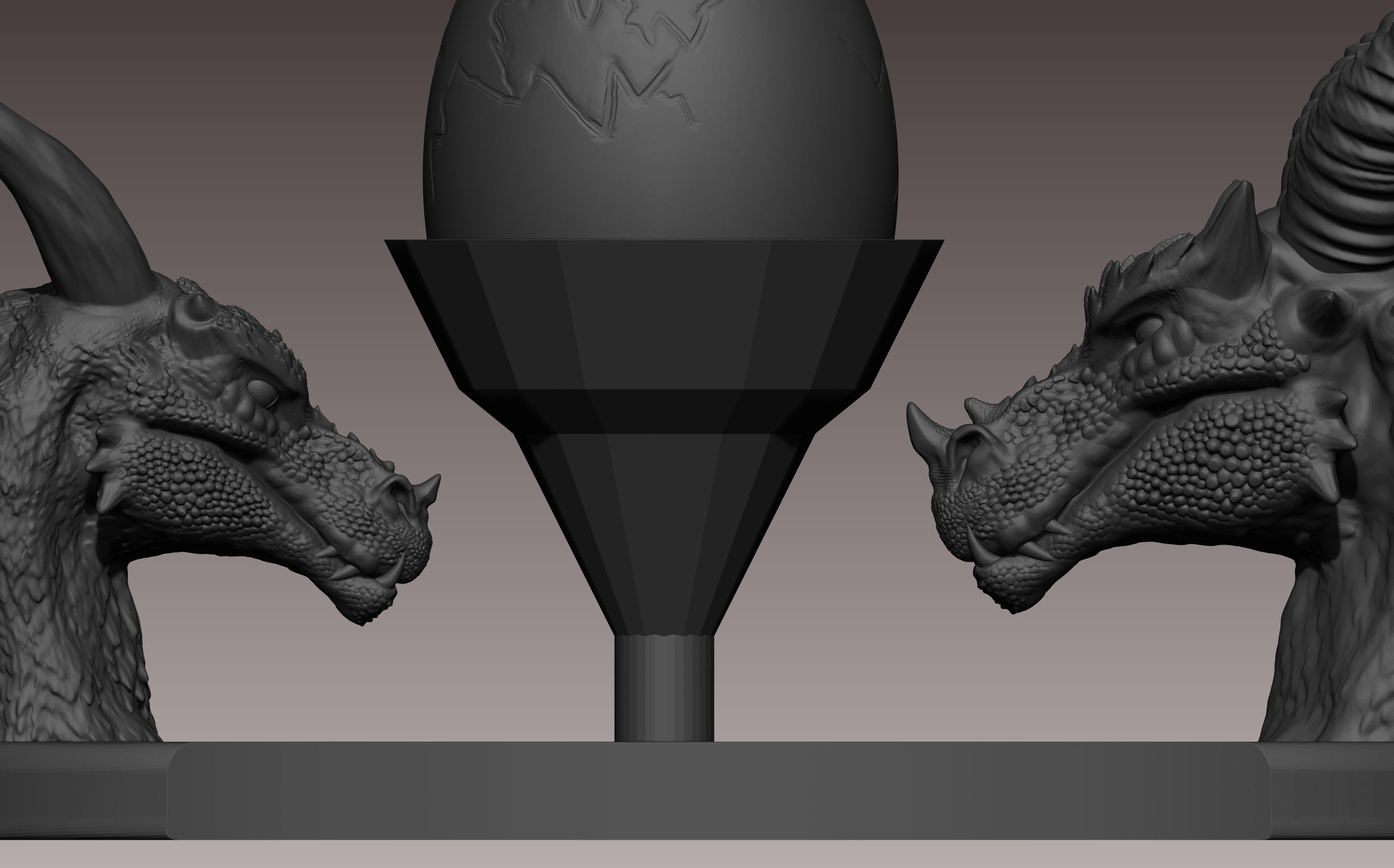 Dragon pen holder 3D print model_6