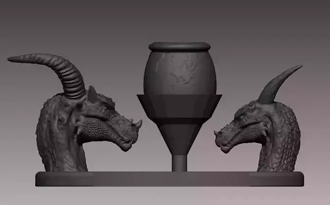 Dragon pen holder 3D print model