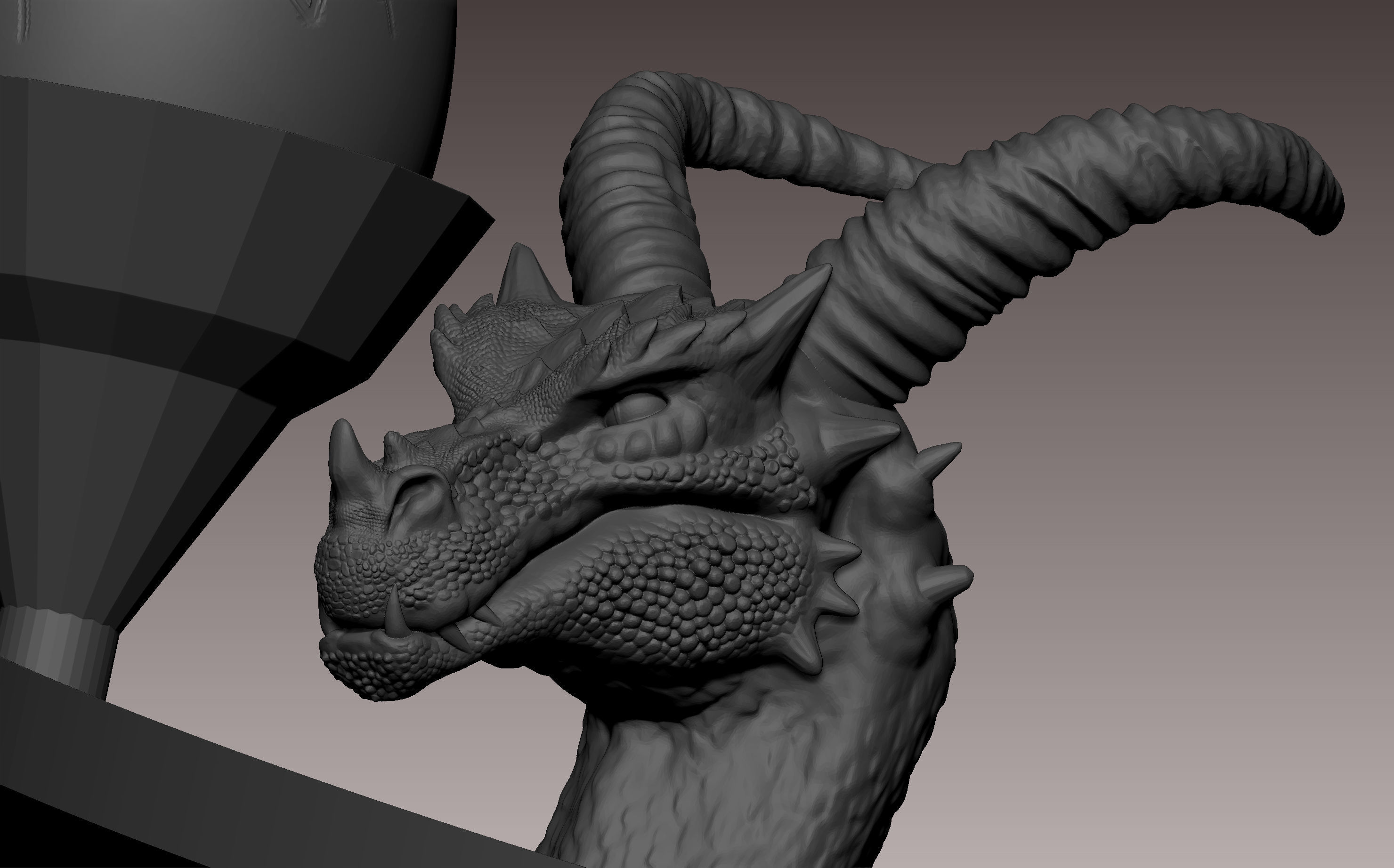 Dragon pen holder 3D print model_4