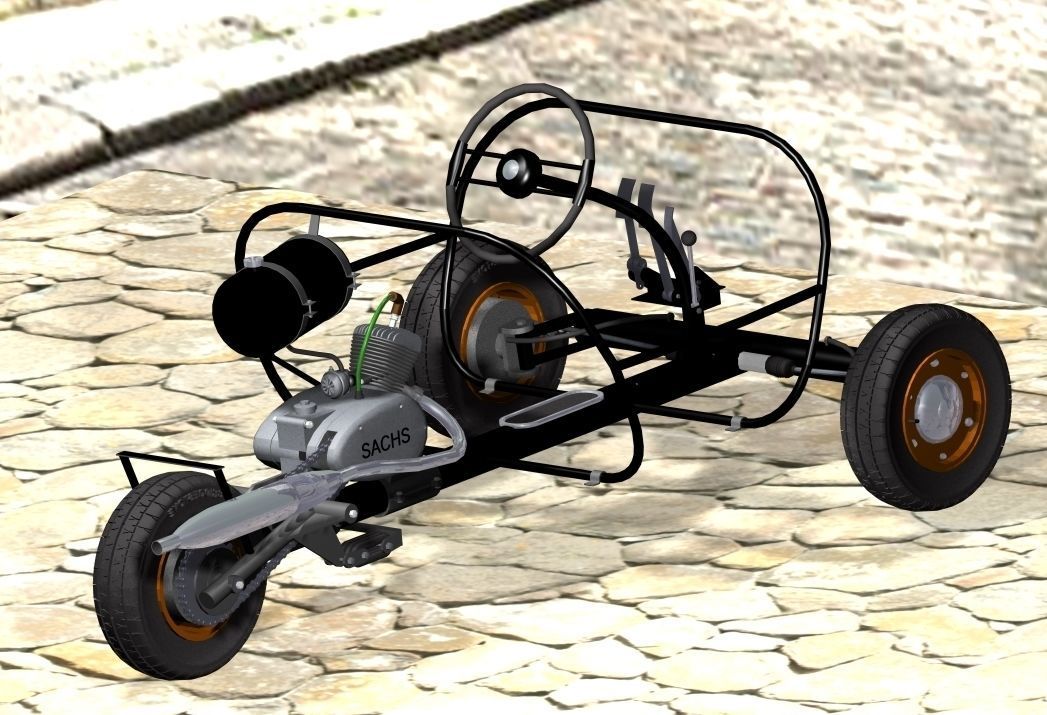 Avolette trike cycle car 3D model_7