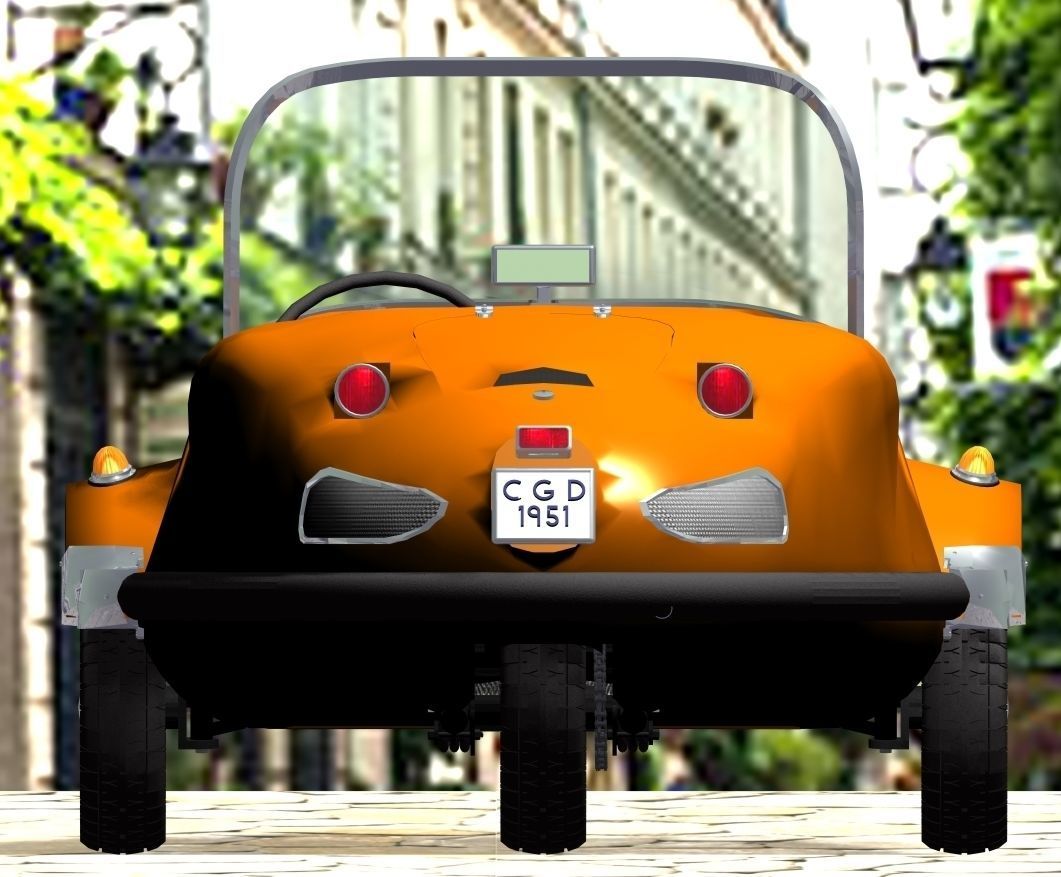 Avolette trike cycle car 3D model_5