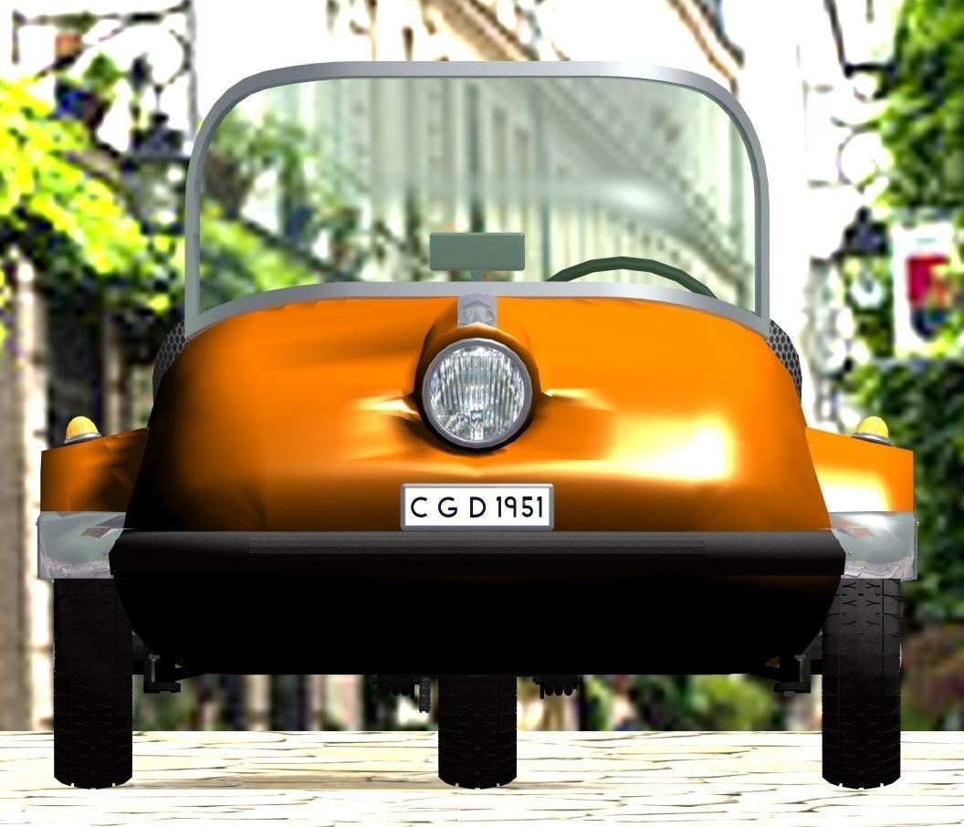 Avolette trike cycle car 3D model_4